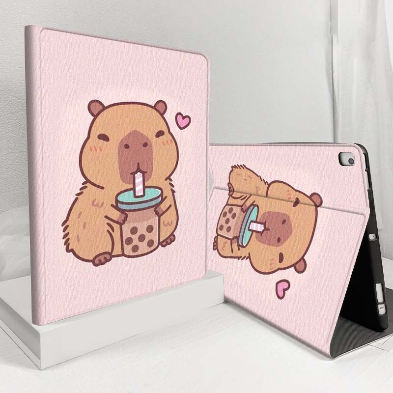 Coffee Plus Tea - Cartoon Capybara Bubble Tea For Samsung