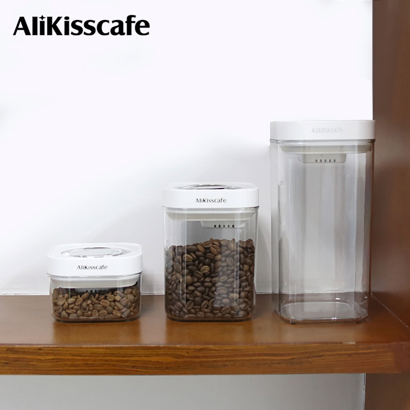 Coffee Tea Machine - AliKisscafe Coffee Bean Storage Container Vacuum