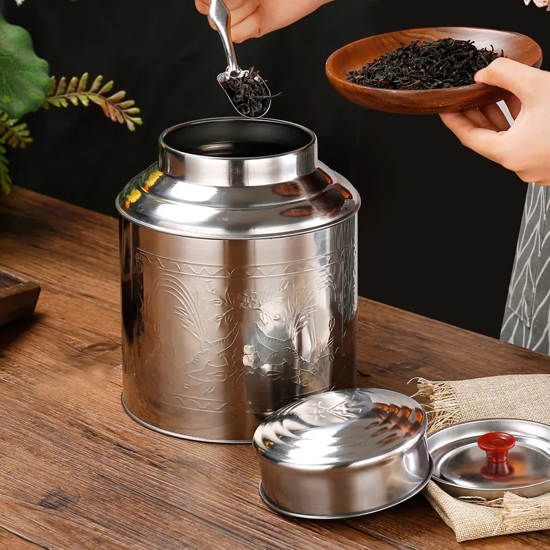 Stainless Steel Large Tea Cadd - đánh giá và giá Tea Coffee Sugar Container