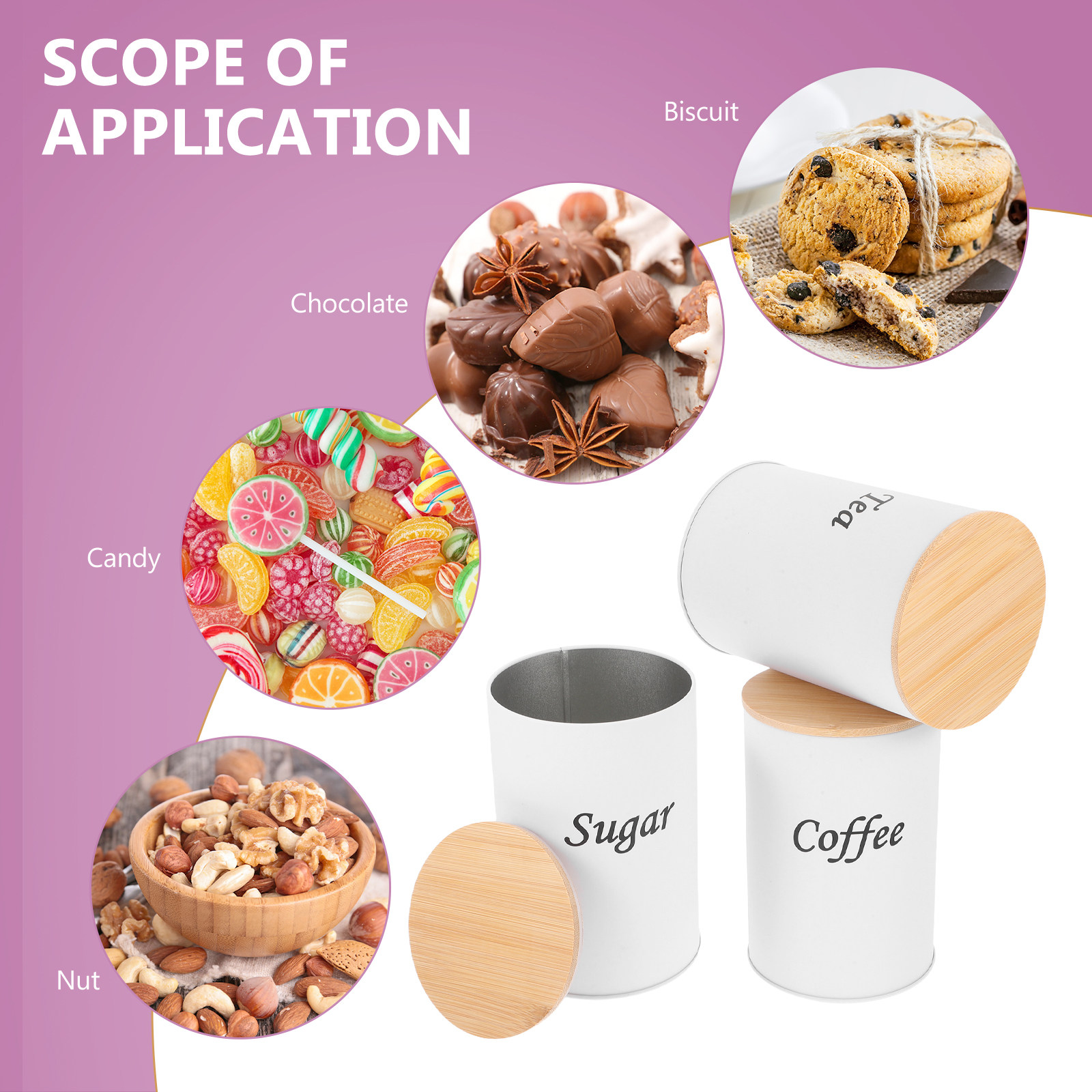 3Pcs Airtight Round Canisters  - đánh giá và giá Coffee Tea Beans