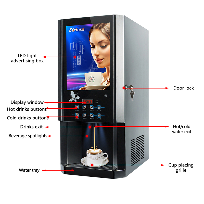 30SCW-8 Hot Ice Instant Coffee - đánh giá và giá Coffee Tea Machine
