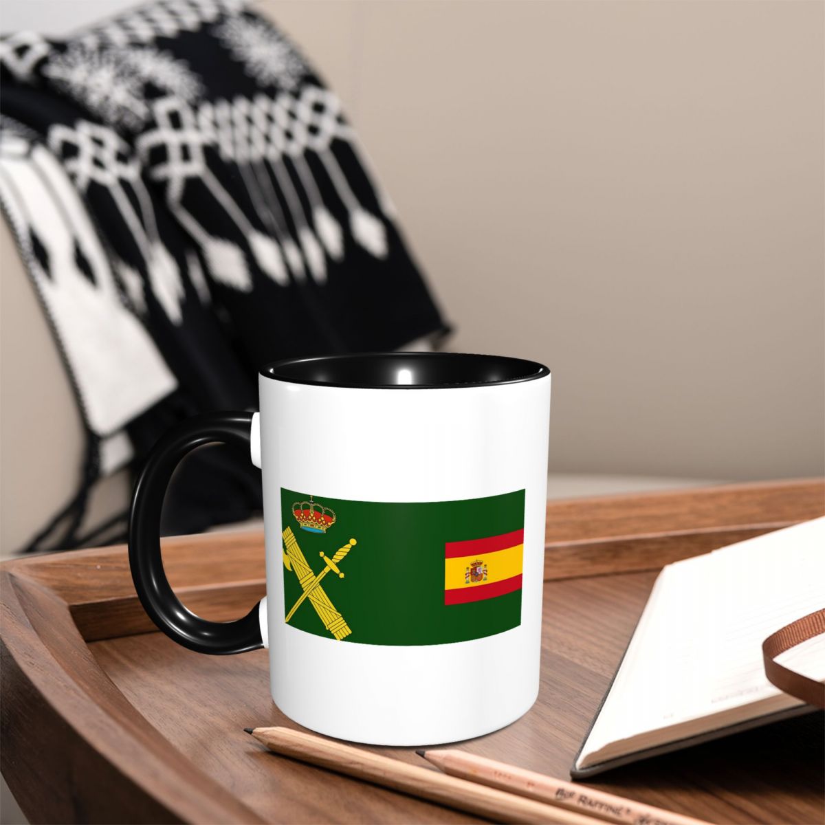Spain Flag Plus Emblem Civil G - đánh giá và giá Coffee Plus Tea