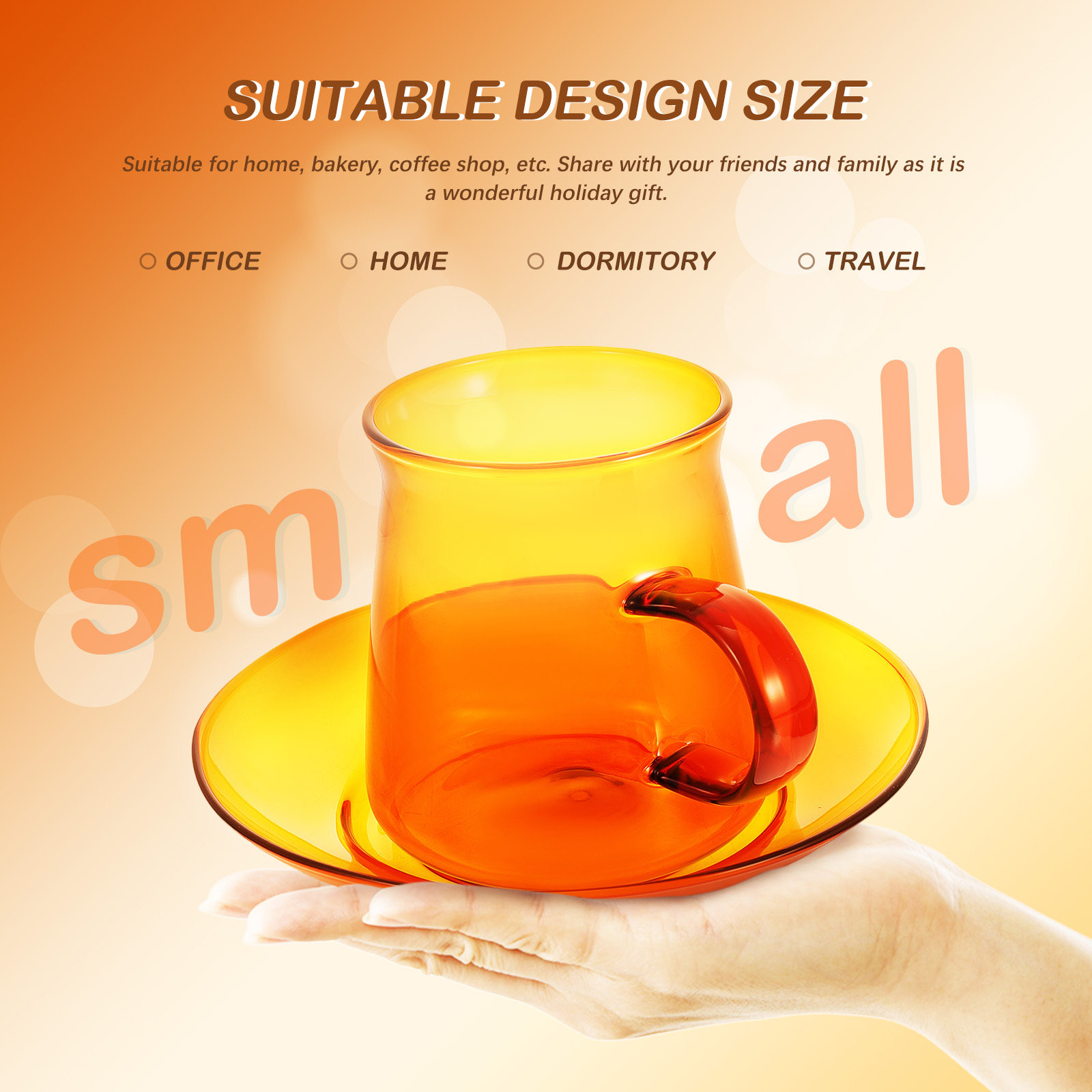 1Set Glass Coffee Cup and Sauc - đánh giá và giá Coffee Tea Set