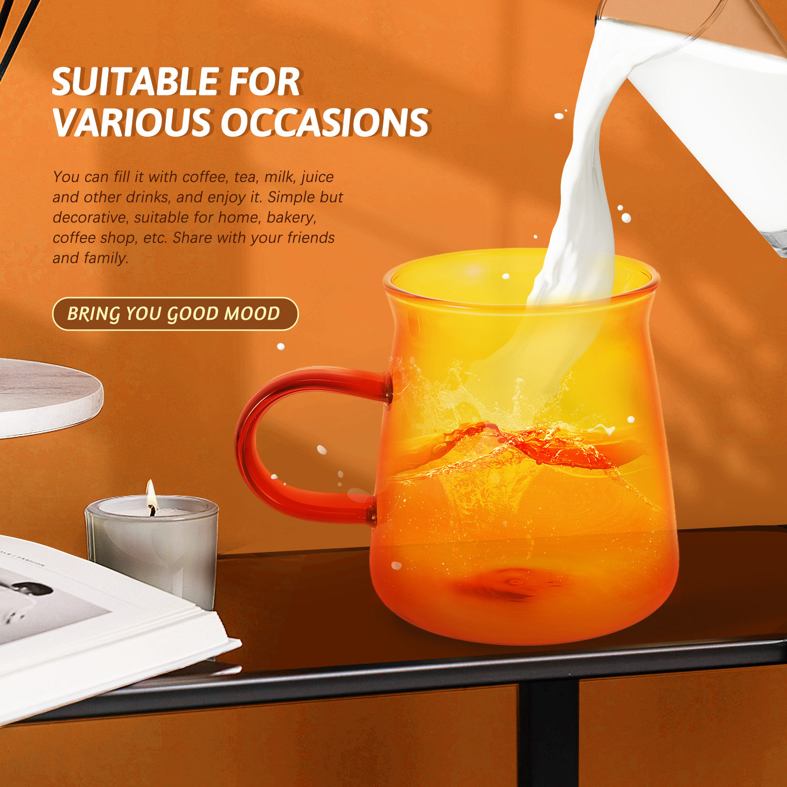 1Set Glass Coffee Cup and Sauc - đánh giá và giá Coffee Tea Set