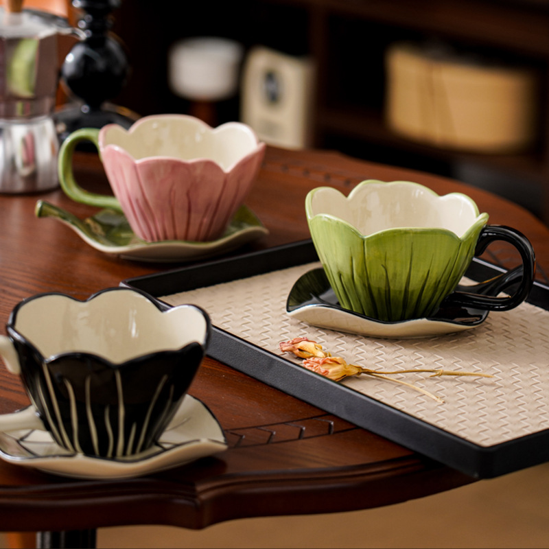 Irregular Hand-painted Coffee  - đánh giá và giá Coffee Tea Set