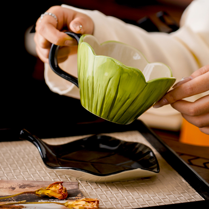 Irregular Hand-painted Coffee  - đánh giá và giá Coffee Tea Set
