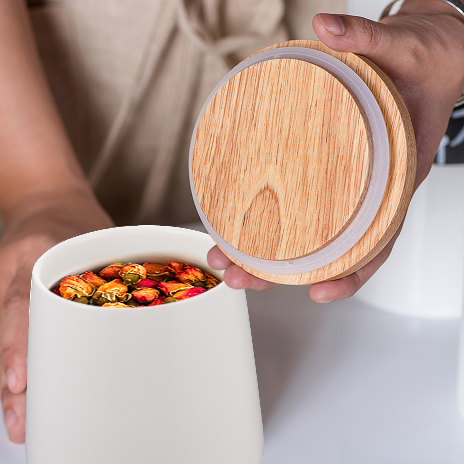 1Set Ceramic Storage Jar Nordi - đánh giá và giá Tea Coffee Sugar Container