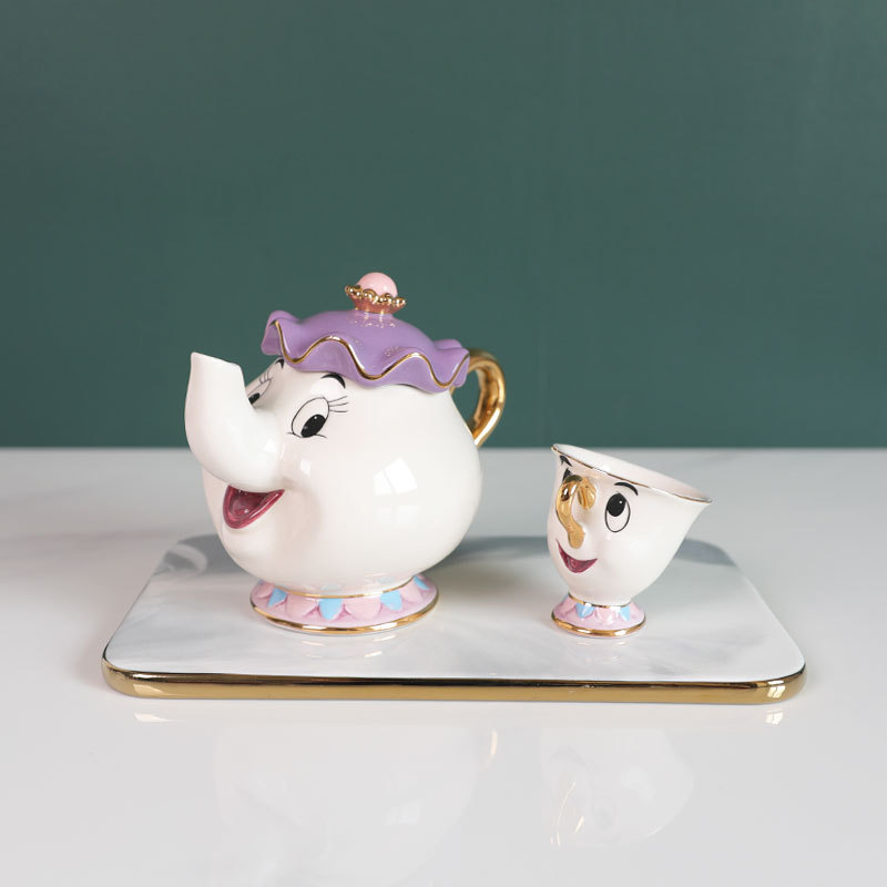 Hot Teapot Cartoon Beauty And  - đánh giá và giá Coffee Tea Gift Set
