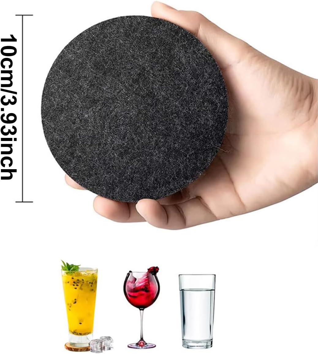 10pcs Round Felt Coaster Dinin - đánh giá và giá Coffee Tea Station