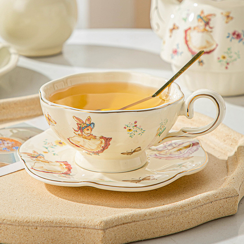 English retro coffee cup and p - đánh giá và giá Coffee Tea Gift Set