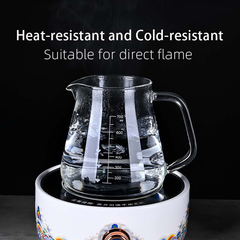 New High Borosilicate 700ml  G - đánh giá và giá Coffee Tea Set