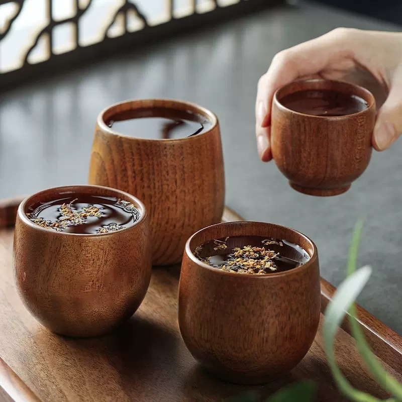 Wooden Big Belly Cups Japan St - đánh giá và giá Coffee Plus Tea