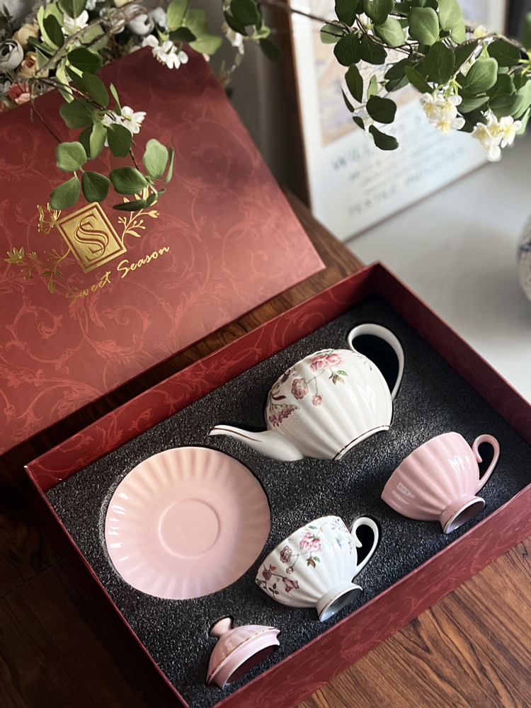 Coffee Cup Set Simple European - đánh giá và giá Coffee Tea Gift Set