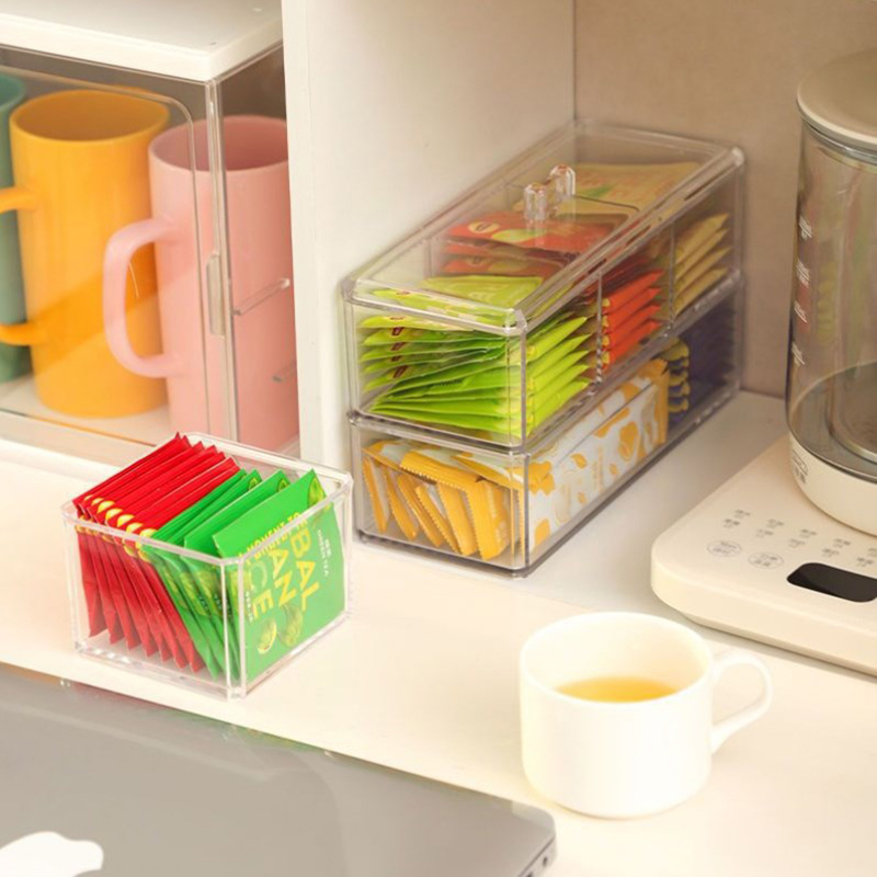 NEW Tea Bag Storage Box Drawer - đánh giá và giá Tea Coffee Sugar Container