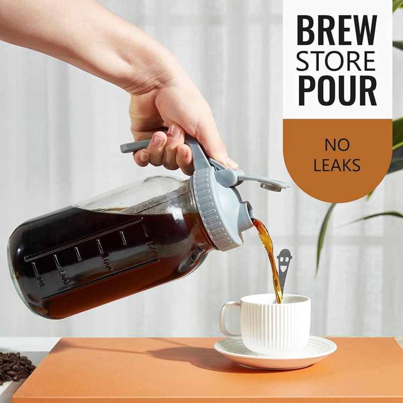Cold Brew Coffee Maker Jar 64O - đánh giá và giá Coffee & Tea Haus