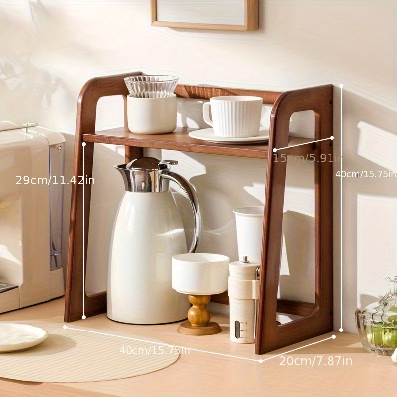 Cup Holder Storage Rack Deskto - đánh giá và giá Coffee Tea Station